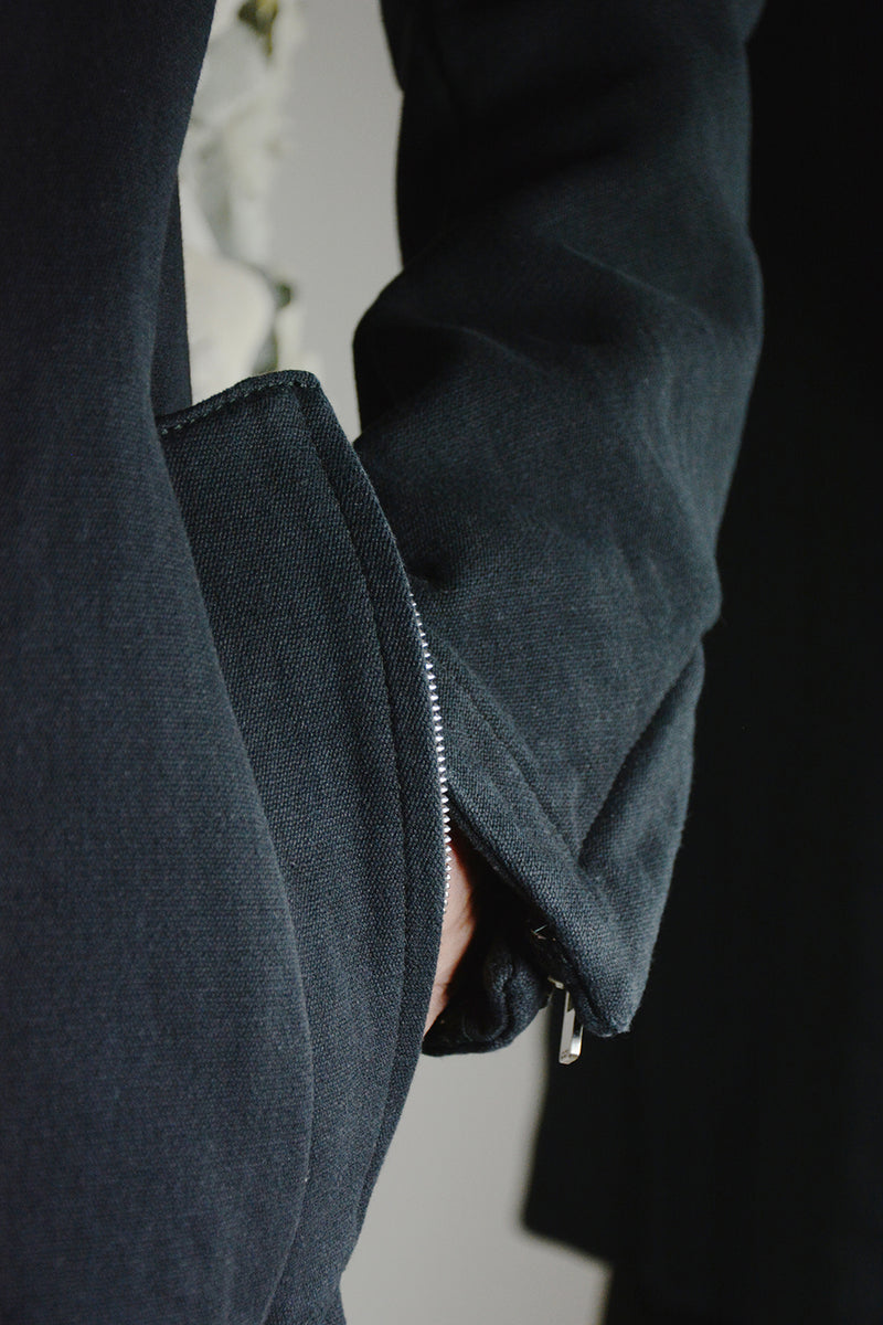 UNLINED VISIBLE OVERLOCK,DEAD-END PARKA