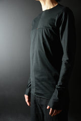 ONE-PIECE LONG SLEEVE T-SHIRT / BLACK