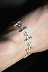 MULTIPLE CROSS SILVER BRACELET