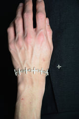 MULTIPLE CROSS SILVER BRACELET