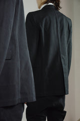OBJECT DYED UNLINED, VISIBLE MELTLOCK, 1 BUTTON JACKET