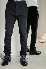 OBJECT DYED VISIBLE MELTLOCK FRONT-ZIP TROUSERS
