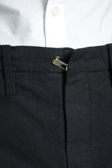 OBJECT DYED VISIBLE MELTLOCK FRONT-ZIP TROUSERS