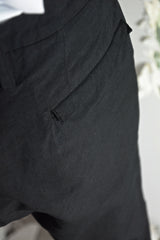 OBJECT DYED VISIBLE MELTLOCK FRONT-ZIP TROUSERS