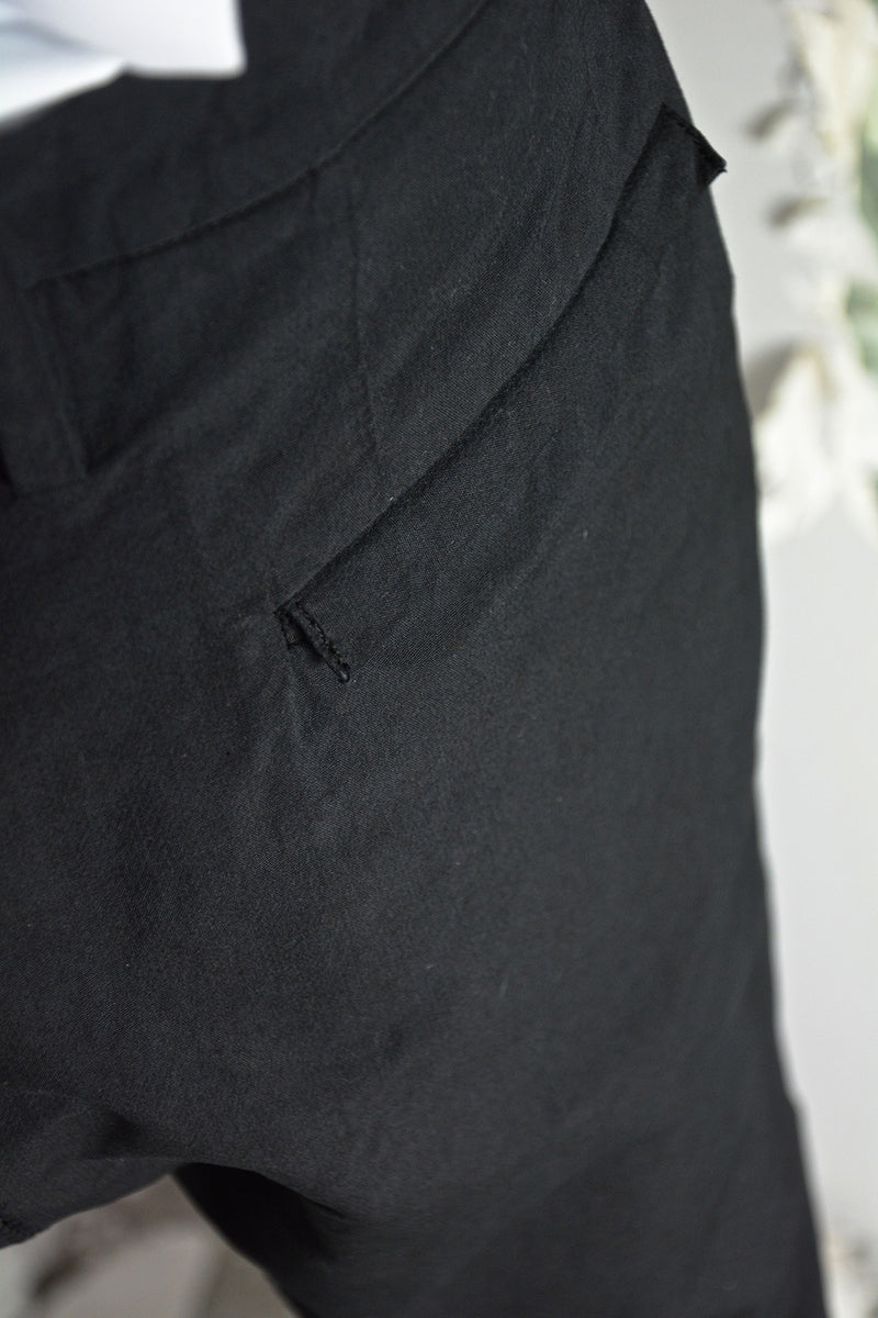OBJECT DYED VISIBLE MELTLOCK FRONT-ZIP TROUSERS