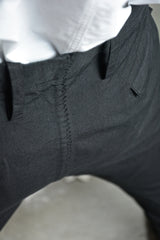 OBJECT DYED VISIBLE MELTLOCK FRONT-ZIP TROUSERS
