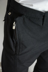 OBJECT DYED VISIBLE MELTLOCK FRONT-ZIP TROUSERS