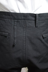 OBJECT DYED VISIBLE MELTLOCK FRONT-ZIP TROUSERS