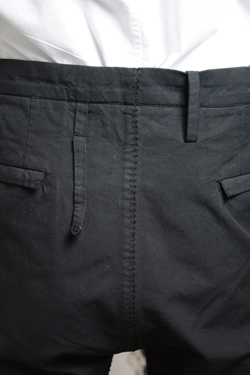 OBJECT DYED VISIBLE MELTLOCK FRONT-ZIP TROUSERS