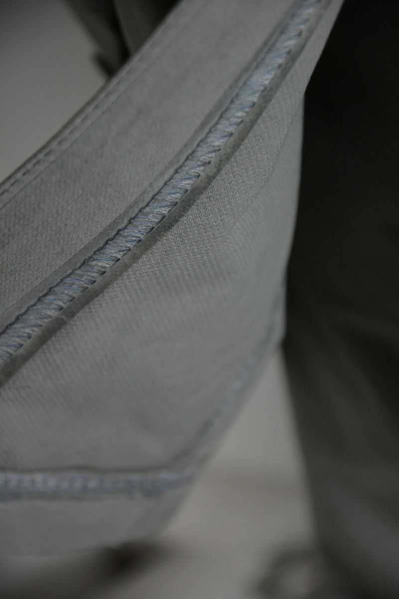 OBJECT DYED UNLINED, VISIBLE MELTLOCK, ELONGATED 2 BUTTON JACKET