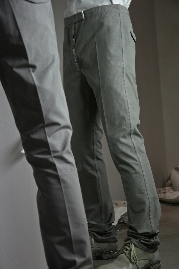 OBJECT DYED VISIBLE MELTLOCK BREADSTICK TROUSERS