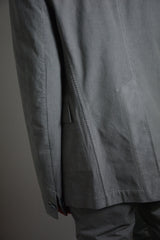 OBJECT DYED UNLINED, VISIBLE MELTLOCK, 1 BUTTON JACKET