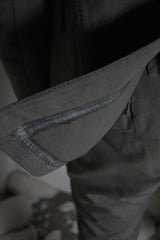 OBJECT DYED UNLINED, VISIBLE MELTLOCK, 1 BUTTON JACKET
