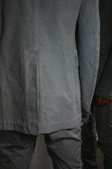 OBJECT DYED UNLINED, VISIBLE MELTLOCK, 1 BUTTON JACKET