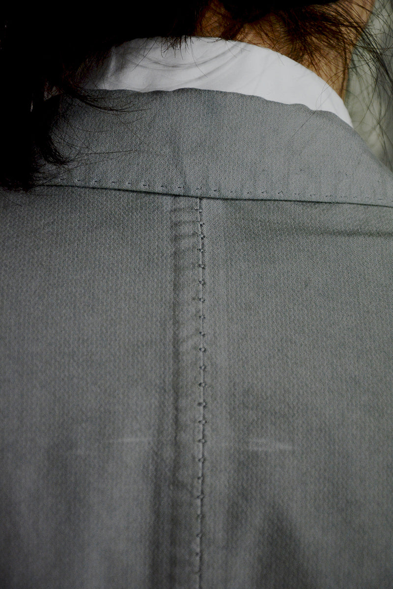 OBJECT DYED UNLINED, VISIBLE MELTLOCK, 1 BUTTON JACKET