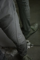 OBJECT DYED VISIBLE MELTLOCK FRONT-ZIP TROUSERS