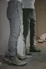 OBJECT DYED VISIBLE MELTLOCK FRONT-ZIP TROUSERS