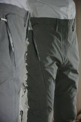 OBJECT DYED VISIBLE MELTLOCK FRONT-ZIP TROUSERS