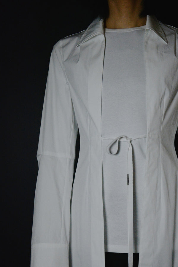 LAMRBECHT LONG OPEN FRONT FITTED SHIRTS