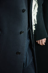 BACK RAGLAN HIGH NECK LINED COAT