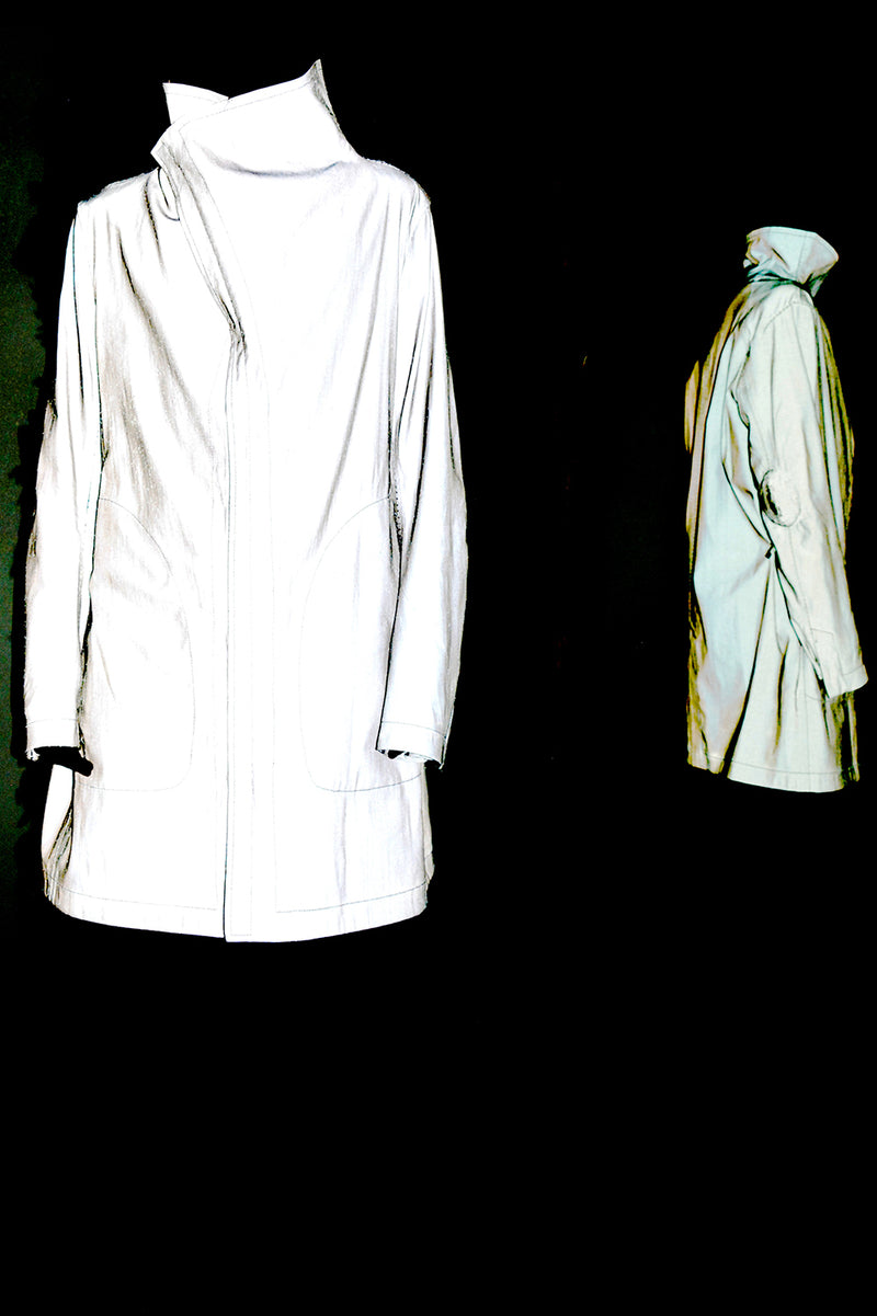 STIRRED, CHAIN SEAM, PROSTHETIC ELBOW BUTTON-DOWN COLLAR PARKA