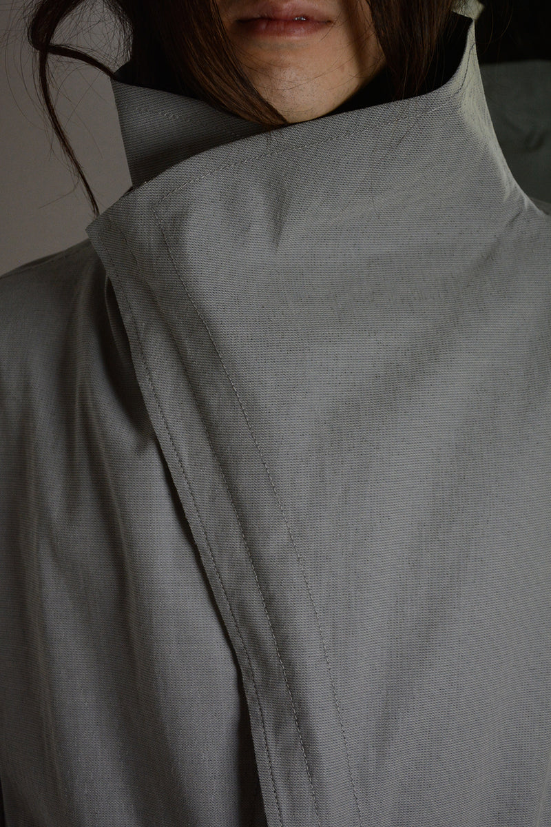 STIRRED, CHAIN SEAM, PROSTHETIC ELBOW BUTTON-DOWN COLLAR PARKA