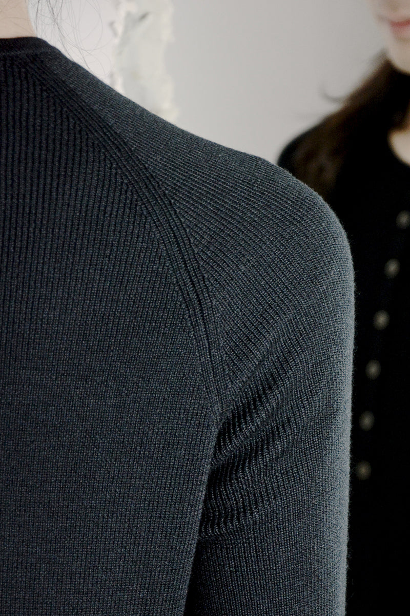 GRANDAD NECK THERMAL SWEATER