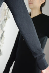GRANDAD NECK THERMAL SWEATER