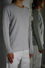 ROUND NECK ARCHED SHOULDER SWEATER