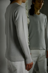 ROUND NECK ARCHED SHOULDER SWEATER