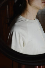 HENLEY RAGLAN LONG SLEEVE MEDIUM FIT T-SHIRT / NATURAL