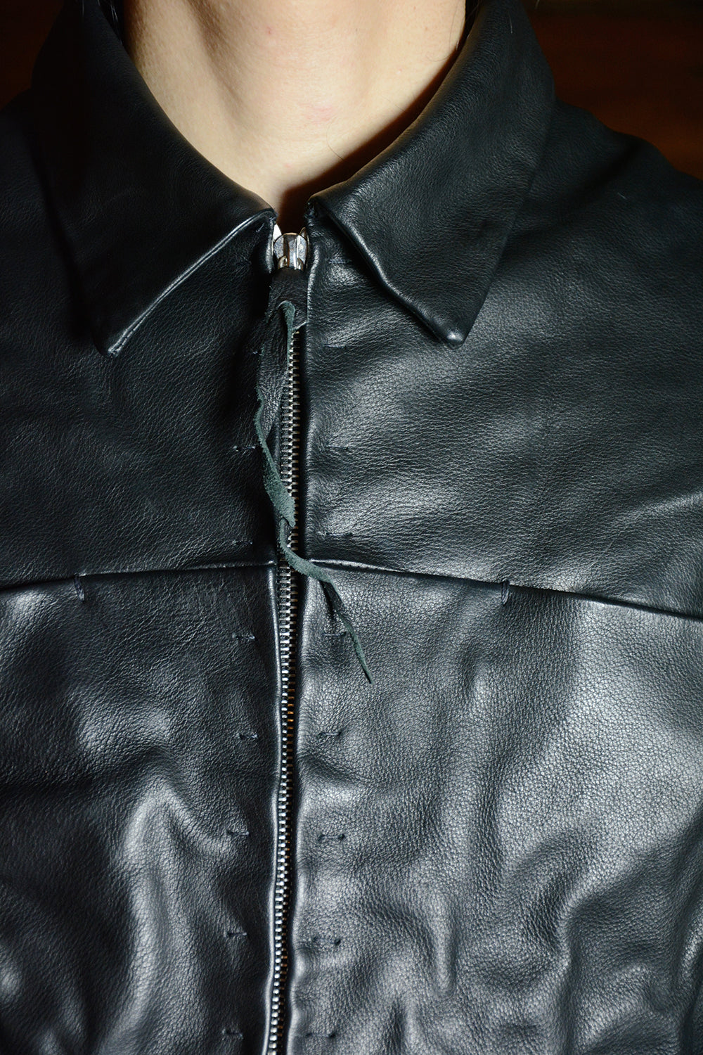 m.a+ ジップシャツ m.a+ ジップ トールカラー レザーシャツ | HUES 福岡セレクト