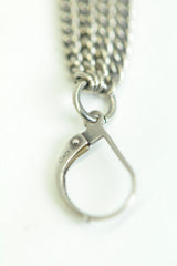 FINE PEARLS MULTI CHAINS EARRINGS