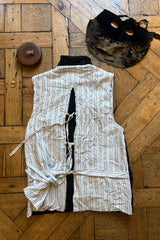 BLCK STRIPES VEST