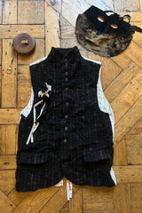 BLCK STRIPES VEST