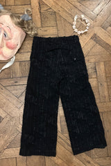 BLACK STRIPES TROUSERS