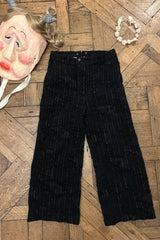 BLACK STRIPES TROUSERS