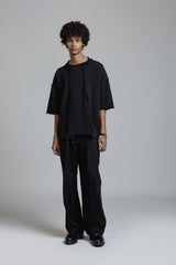 LOW GAUGE JERSEY T-SHIRTS - BLACK