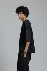LOW GAUGE JERSEY T-SHIRTS - BLACK