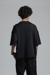 LOW GAUGE JERSEY T-SHIRTS - BLACK