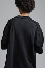 LOW GAUGE JERSEY T-SHIRTS - BLACK