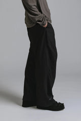 GARMENT DYE WIDE TROUSERS
