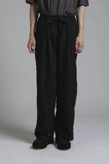 GARMENT DYE WIDE TROUSERS