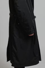 NYLON WOOL TWILL COAT