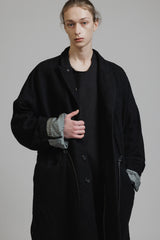 EMBROIDERY WOOL TWILL COAT