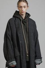 LINEN WOOL COAT