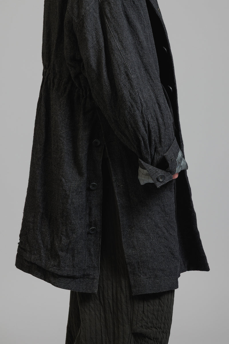LINEN WOOL COAT