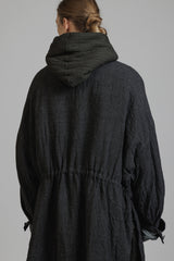 LINEN WOOL COAT