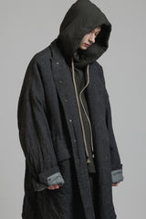 LINEN WOOL COAT