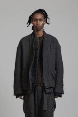 LINEN WOOL LAYERD JACKET